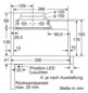 Dunstabzugshaube Flschirm 600mm si B LED 67dB 389cbm/h Ø120-150mm 3st Abl/Uml