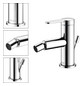 KEUCO Bidet-Einhebelmischer IXMO Flat Ausladung 110mm, mit Ablaufgarnitur, verchromt