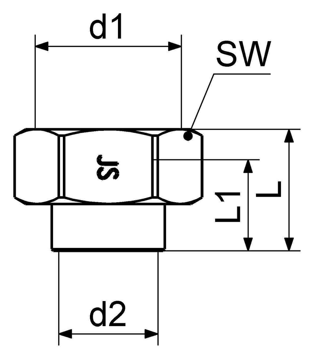Schlösser WZ-Löt-Verschraubung 2235 15 mm x 3/4" IG, Messing