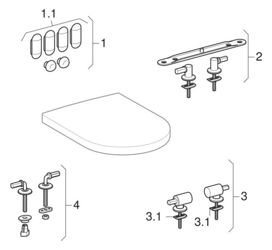 Geberit Wand-Tiefspül-WC iCon 35,5x53cm, geschlossene Form, weiß KeraTect