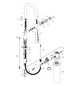 hansgrohe Spültisch-Einhebelmischer Aqittura M91 mit Ausziehauslauf, 1jet, Starter Set, mattschwarz