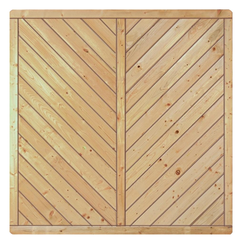 Bild CLASSIC-Serie-Diagonal 180 x 180 cm, kdi-grün Rahmen 40/70 mm, Profilbretter 16/ - n.a.-0