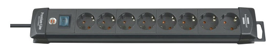 BRENNENSTUHL-Steckdosenleiste Premium-Line - 8-fach, 3m...