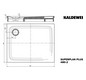 Kaldewei Duschfläche SUPERPLAN PLUS 480-2 90x110cm, mit Träger, Vollantislip Perl-Effekt, pergamon