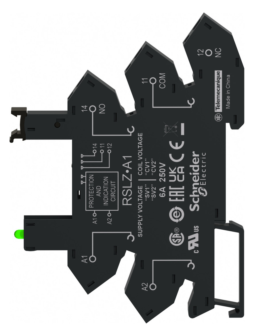 Relaissockel Federzug TS35 5Pins Hutschiene TH35 6,2x78,6x101mm