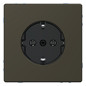 Steckdose 1f mokka glz System Design UP IP20