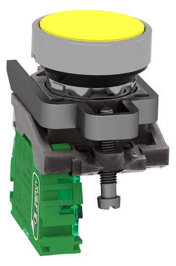 Drucktaster 1f ge rnd Ø22,5mm 1S IP30 fl Tastend