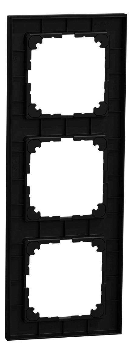 Rahmen 3f sw mt Kst Unterputzmontage Thermopl