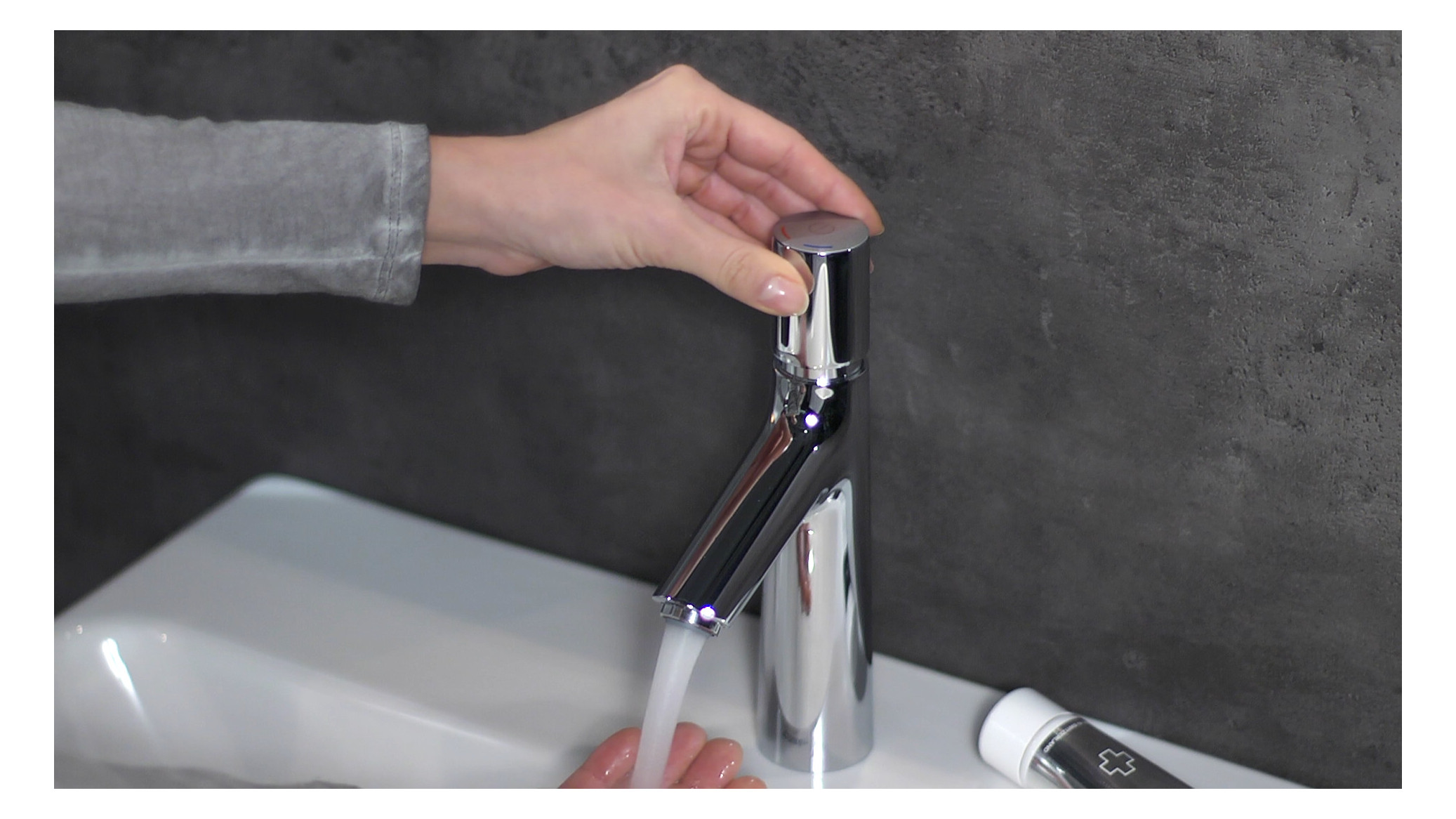hansgrohe Waschtisch-Einhebelmischer 100 Talis Select S mit Zugstangen-Ablaufgarnitur, chrom