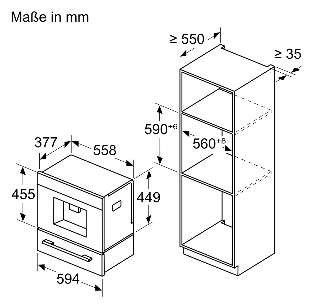 Kaffeevollautomat Caf/Cap sw Milchschaum m.Display Cafe/Capp EB 19bar