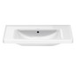 Duravit Möbel-Waschtisch D-Neo 80 x 48 cm, ohne Hahnloch, weiß WonderGliss, mit Überlauf, Hahnlochbank