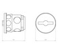 Verbindungsdose Beton Ø60x115mm Kst IP3X rnd