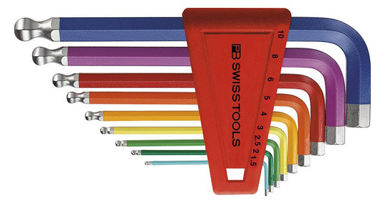 PB SWISS TOOLS-Kugelkopf-Winkelschraubendreher -Satz,...