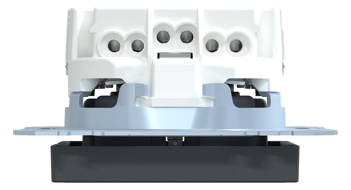 Steckdose 1f anth mt System M UP m.BS IP20 Mit erhöhtem Berührungsschutz