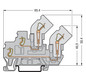 Reihenklemme 0,08-4qmm Serie 870 1Etage 2kl gr 16A Hutschiene TH35