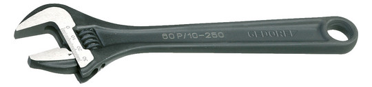 Gedore Rollgabelschlüssel 60 P 10 verstellbarer Maulschlüssel 10" 15° phosphatiert - Detail 1