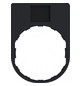 Bezeichnungsschild sw rechteck I 30x41mm Bez.Schild Symbol I