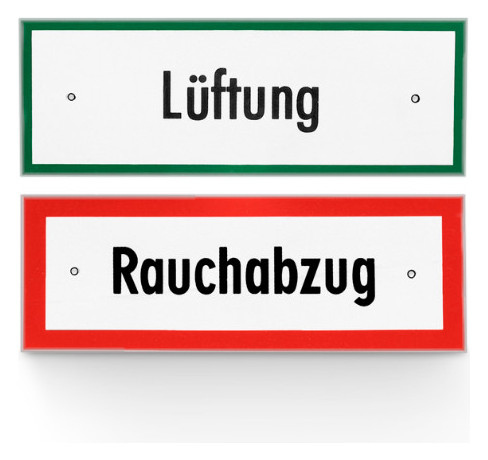 GEZE Hinweisschild "Rauchabzug"   005158 