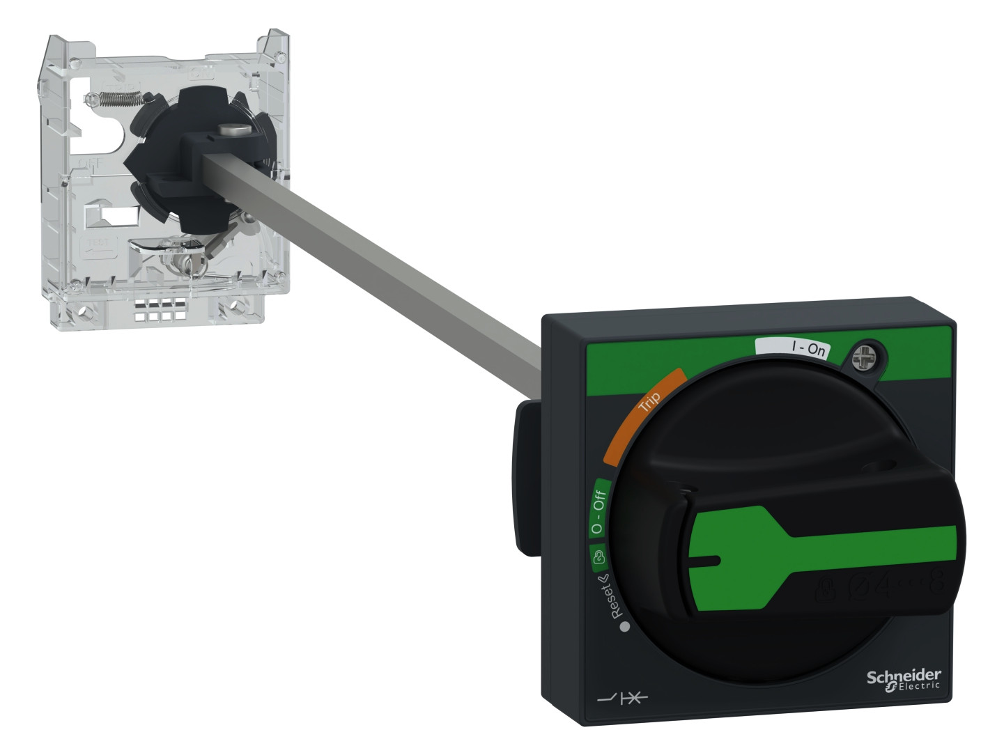 Drehantrieb abschl Achsverläng Verriegelung Mit Achsverlängerung