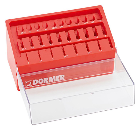 DORMER-Drillbox, leer für 1-13mm, 0,5mm St.+ KB