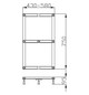 Hoesch Untergestell Muna für 110/120/130/140 x 80 cm