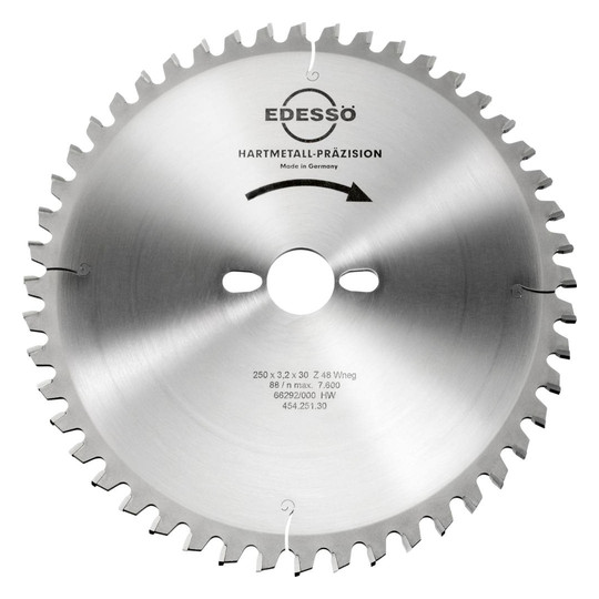 EDESSÖ-HW-Kreissägeblatt W-neg. - 250x3,2x30mm,...