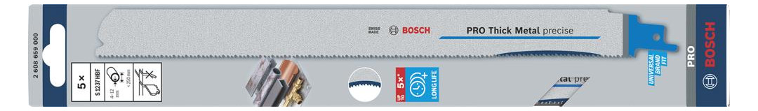 Bild Säbelsägeblatt S1237HBF 1,1 x 25 x 300 m m PRO Thick Metal Precise, 5-tlg. BOSCH-1