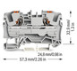 Reihenklemme 0,5-10qmm 1Etage 2kl gr 41A TS35 Hutschiene TH35