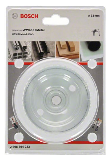 Lochsäge Ø83mm T44mm Steckachse Holz Geeignet für Holz