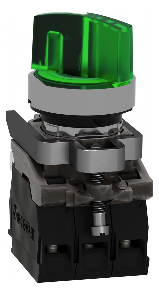 Wahlschalter 2stuf rast t Knebel Ø22,5mm IP66 1S Schaltfunktion verrastend 1Ö