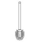 GROHE Ersatzbürste 40206 für Toilettenbürstengarnitur silk metal