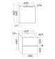 Burgbad Waschtisch-Kombination Rocio mit Spiegelschrank, 60,5 x 200 x 46,5 cm, links, Eiche Dekor Urban