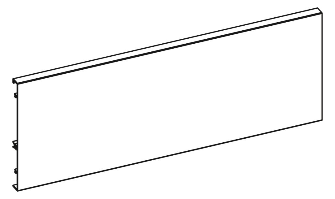 Bild Aluminiumrückwand ArciTech, 186 x 2000 mm, silber - Hettich-1