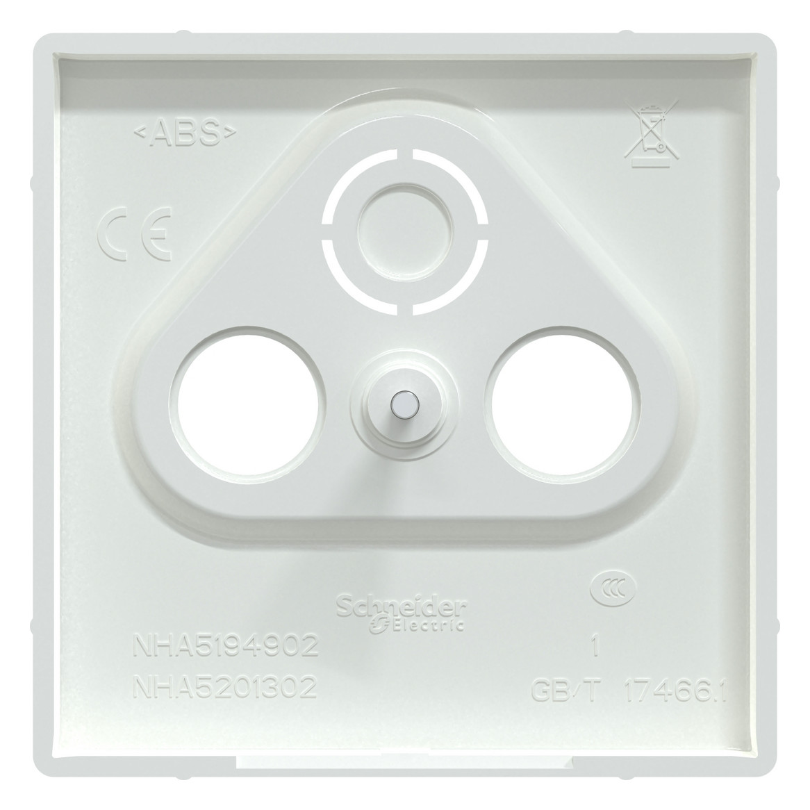 Zentralplatte Ant.dose 3f System Design lows Schraubbef