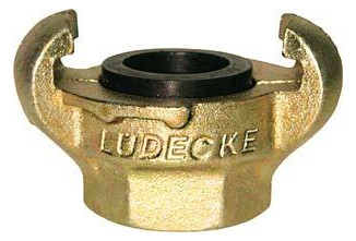 LÜDECKE-Klauen-Gewindekupplung DIN 3489 - IG 1, SW41