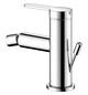 KEUCO Bidet-Einhebelmischer IXMO Flat Ausladung 110mm, mit Ablaufgarnitur, verchromt