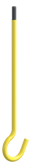 Schraubhaken Ø5x121mm ST f/vz 10mm Ø20mm Kunststoffummantelt 100N 95mm