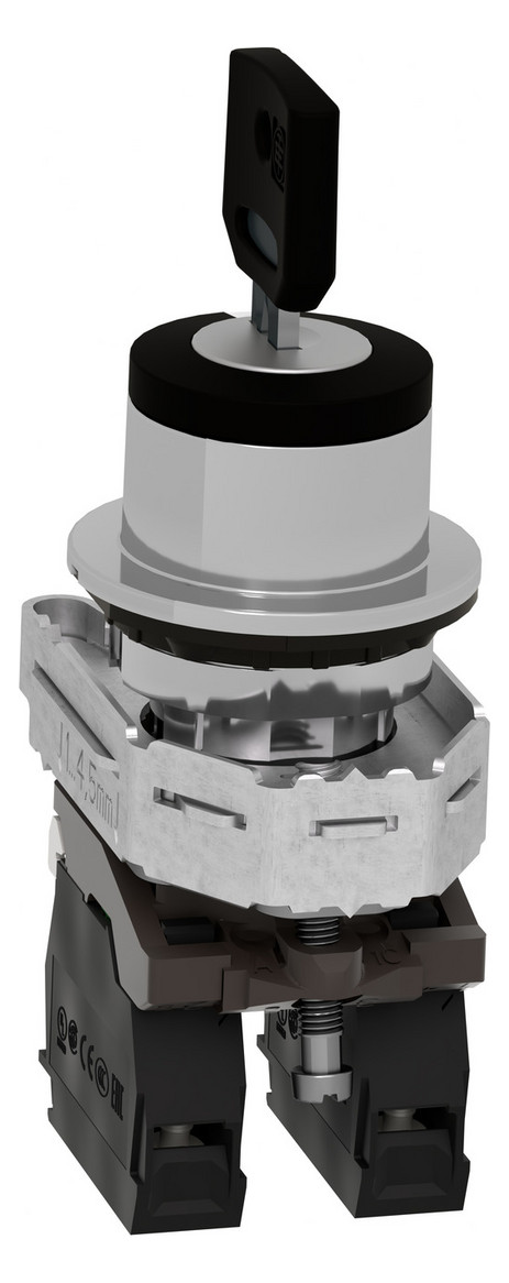 Wahlschalter 3stuf Schlüssel Ø30,5mm 2S IP66