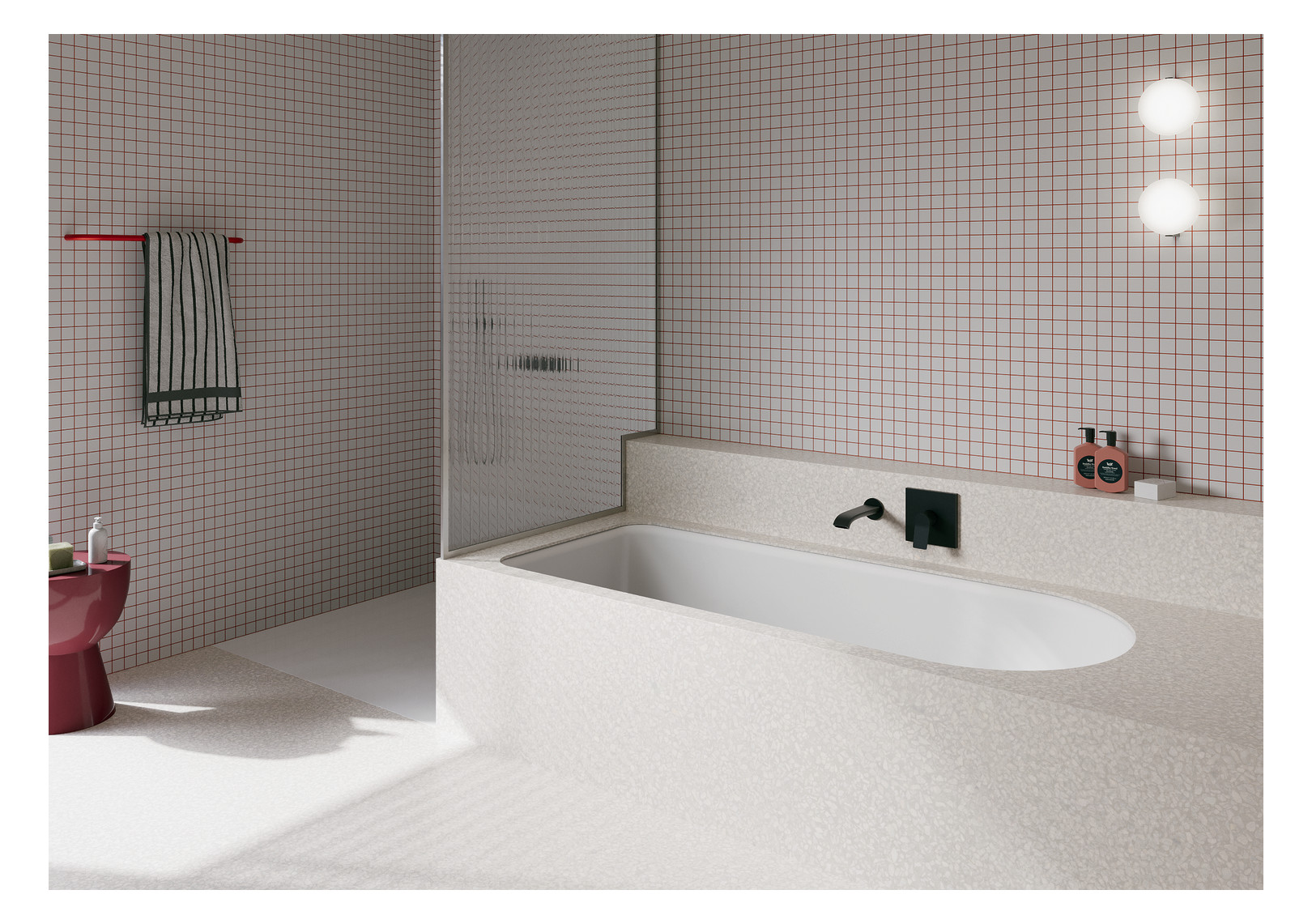 Badewanne BetteOcean 8850 160x70x45cm, Fußende rechts, Überlauf hinten, Antirutsch Sense, weiß