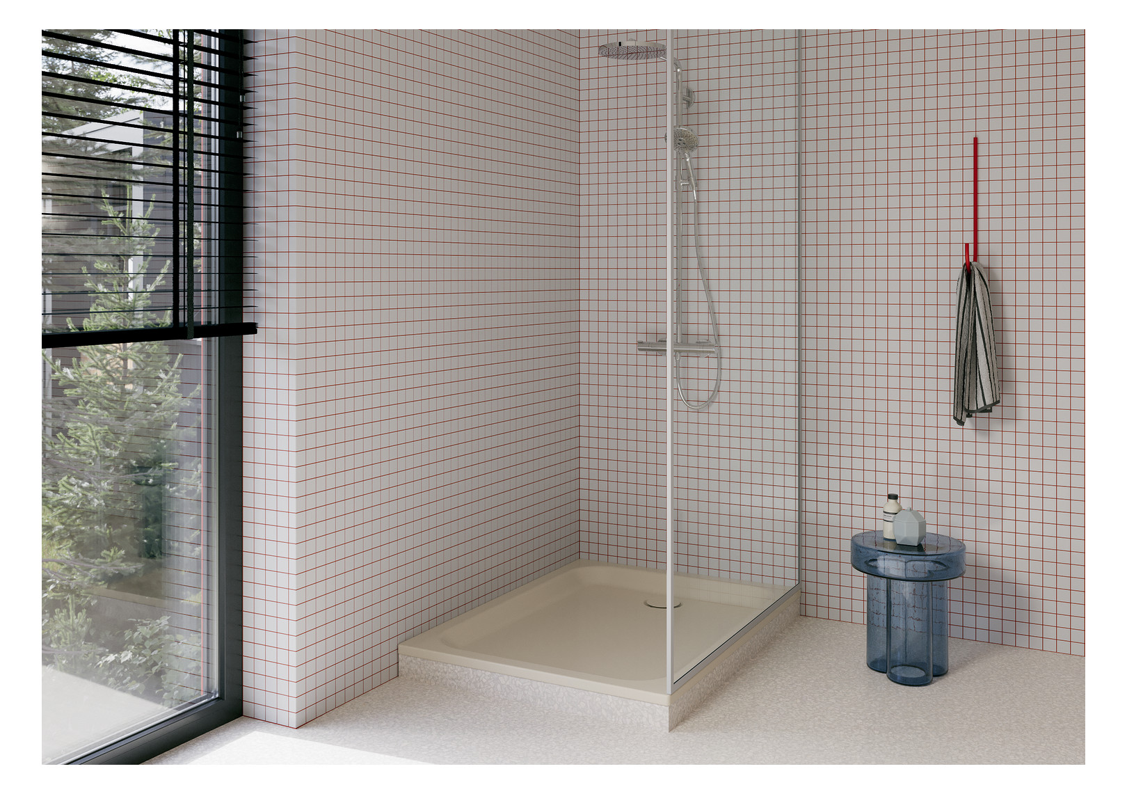 Duschwanne BetteSupra 5550 100x75x6,5cm, jasmin