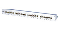 Patchpanel 24Ports 1HE Cat6A Schirm 19Zoll-Einbau 44,45x482,6x90,5mm