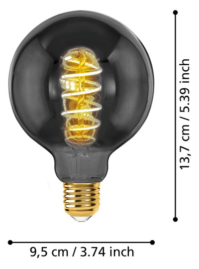 EGLO Leuchtmittel E27-LED G95 4W  110086 