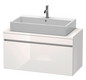 Duravit Waschtisch-Unterschrank Compact DuraStyle 100 x 47,8 cm, Eiche natur, für Konsole, 1 Auszug