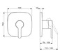 HANSA Fertigmontageset HANSADESIGNO Style UP-Brause-Einhebelmischer, mit Funktionseinheit, chrom