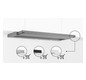 Dunstabzugshaube Flschirm 900mm si A LED 63dB 412cbm/h Ø120-150mm 4st Abl/Uml