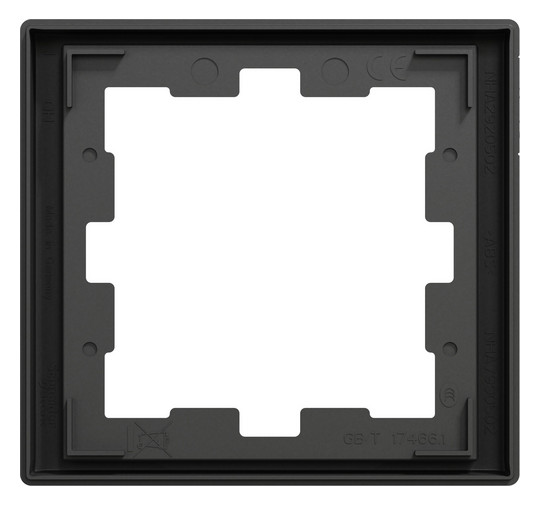 Rahmen 1f anth glz D-Life Kst f.GEB-K Unterputzmontage Thermopl