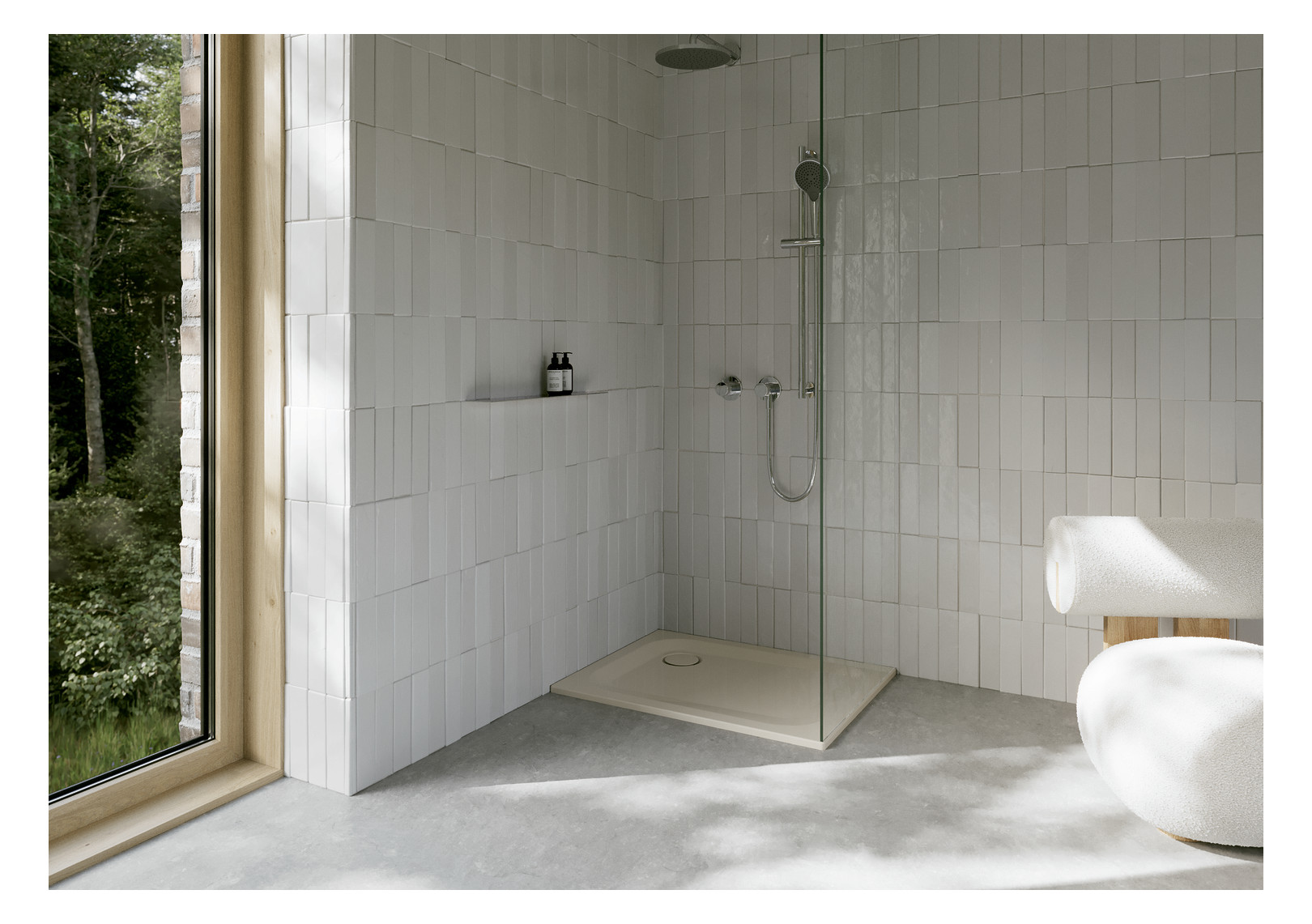Duschwanne BetteUltra 5840 90x75x2,5cm, pergamon