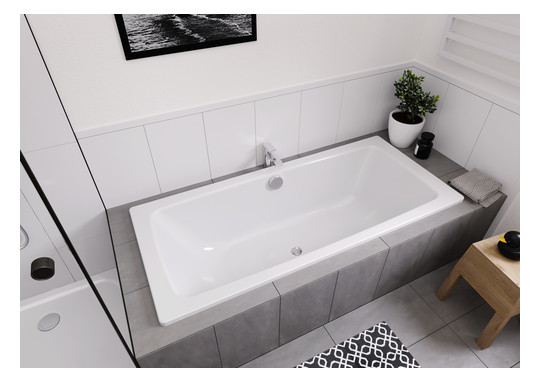 Kaldewei Badewanne CAYONO DUO-725 180x80cm, Standard, weiß