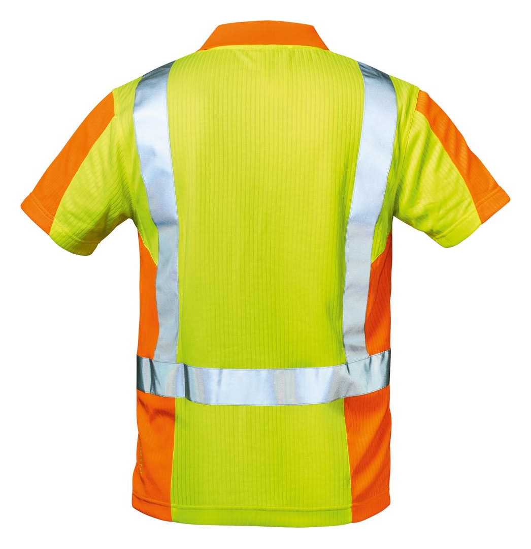Bild Warn-Poloshirt Zwolle, Gr. M, gelb/orange-1