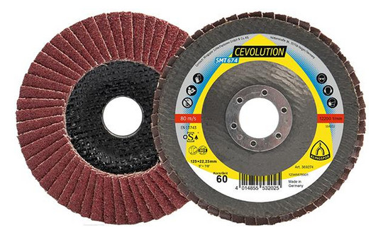 KLINGSPOR-Fächerschleifscheibe SMT674 Supra - 125mm,...